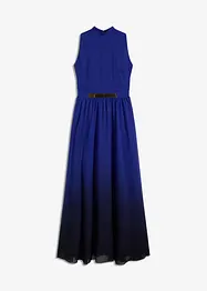 Chiffon jurk met kraag en inzet in de taille, bonprix