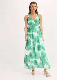 Chiffon jurk met bandjes en decoratieve accessoires, bonprix