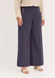 Twill broek met docoratieve knopen, bonprix
