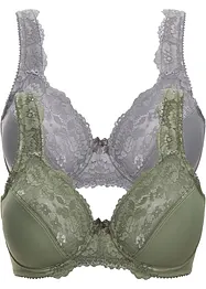 Minimizer bh met gewatteerde bandjes (set van 2), bonprix