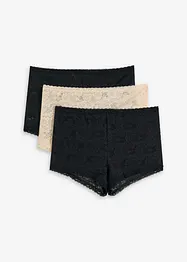 Dames boxer van kant (set van 3), bonprix
