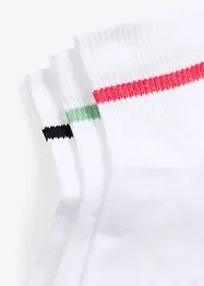 Korte tennissokken met biologisch katoen (3 paar), bonprix