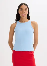 Geribde tanktop van biologisch katoen, bonprix
