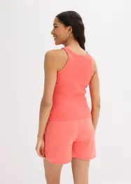 Geribde tanktop van biologisch katoen, bonprix