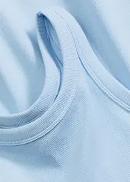 Geribde tanktop van biologisch katoen, bonprix