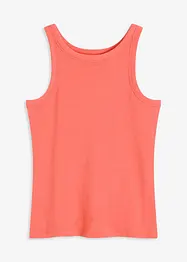 Geribde tanktop van biologisch katoen, bonprix