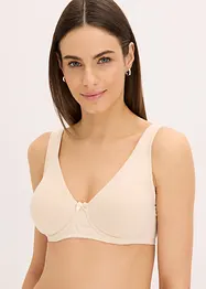 Niet-gevulde T-shirt bh met beugels en biologisch katoen (set van 2), bonprix