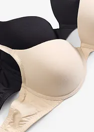 Push up bh met katoen, met beugels (set van 2), bonprix