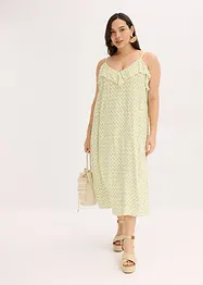 Midi jurk met ruches, bonprix