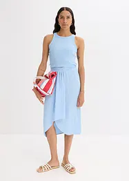 Midirok van lichte crèpe, bonprix