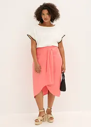 Midirok van lichte crèpe, bonprix