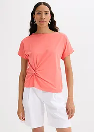 T-shirt met een knoopdetail, bonprix