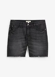 Jeans short met open boorden, relaxed fit, bonprix