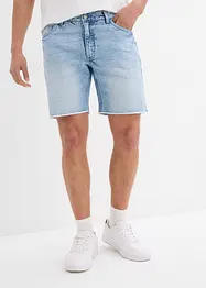 Lange jeans short met open zoom, relaxed fit, bonprix