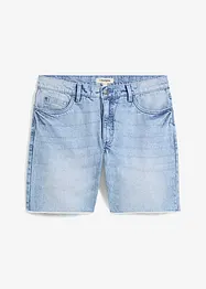Lange jeans short met open zoom, relaxed fit, bonprix