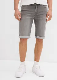 Stretch jeans bermuda met omgeslagen zoom, regular fit, bonprix