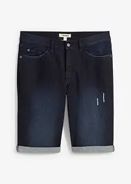 Stretch jeans bermuda met omgeslagen zoom, regular fit, bonprix