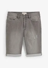 Stretch jeans bermuda met omgeslagen zoom, regular fit, bonprix