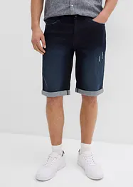 Stretch jeans bermuda met omgeslagen zoom, regular fit, bonprix