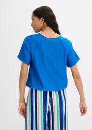 Blouse met korte mouwen van zachte viscose, bonprix