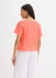 Blouse met korte mouwen van zachte viscose, bonprix