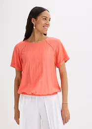 Blouse met korte mouwen van zachte viscose, bonprix