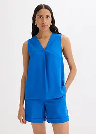 Blousetop in een luchtige linnenmix, bonprix