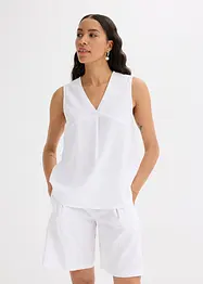 Blousetop in een luchtige linnenmix, bonprix