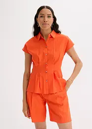 Blouse met korte mouwen in een luchtige viscosemix, bonprix
