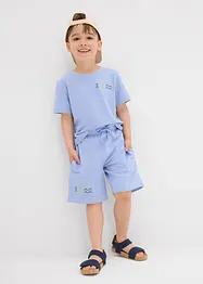 Piqué shirt en korte broek (2-dlg. set) van biologisch katoen, bonprix