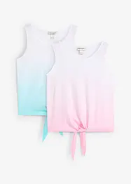 Top van biologisch katoen (set van 2), bonprix