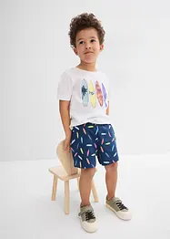 T-shirt en korte broek (2-dlg. set) van katoen, bonprix
