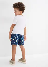 T-shirt en korte broek (2-dlg. set) van katoen, bonprix