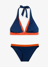 Halter bikini met V-hals (2-dlg. set), bonprix