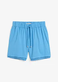 Jersey short in een viscosemix met een comfortabele band en kant, bonprix