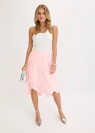 Midi rok met ruches, bonprix