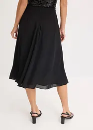 Midi rok met ruches, bonprix