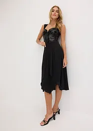 Midi rok met ruches, bonprix