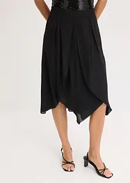 Midi rok met ruches, bonprix
