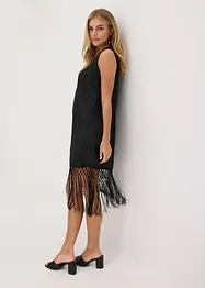 Mini jurk met franjes, bonprix