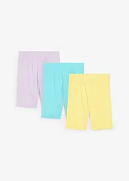 Biker short in een elastische katoenmix (set van 3), bonprix