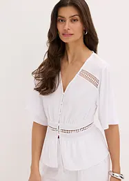 Shirt tuniek met kant, bonprix