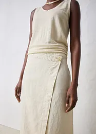 Wikkelrok van puur linnen, bonprix