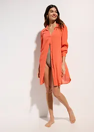 Lange strandblouse van viscose, bonprix