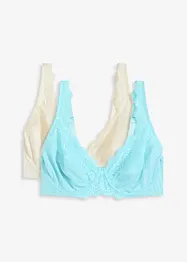 Beugel bh met sierlijk kant (set van 2), bonprix