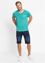 Sweat jeans bermuda met comfort fit, regular fit, bonprix