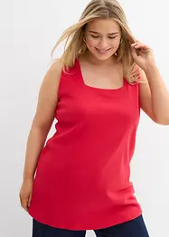 Longtop van katoen met carréhals, bonprix