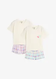 Shortama van puur biologisch katoen (4-dlg. set), bonprix