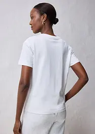T-shirt met zijde, bonprix