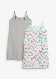 Nachthemd met zacht biologisch katoen (set van 2), bonprix